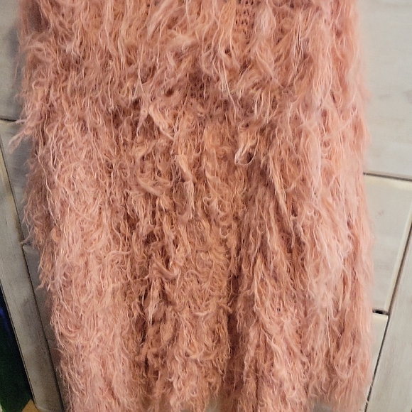 Peach Love California Blush Fuzzy Cardigan - Picture 5 of 5
